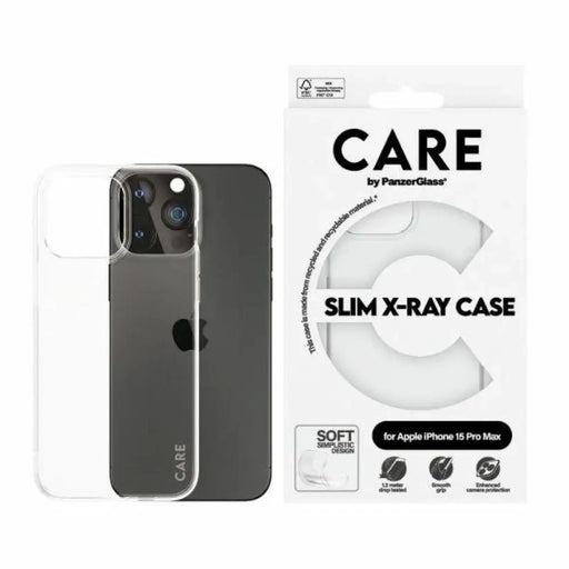 Тънък калъф CARE by PanzerGlass X-Ray за iPhone 15 Pro Max