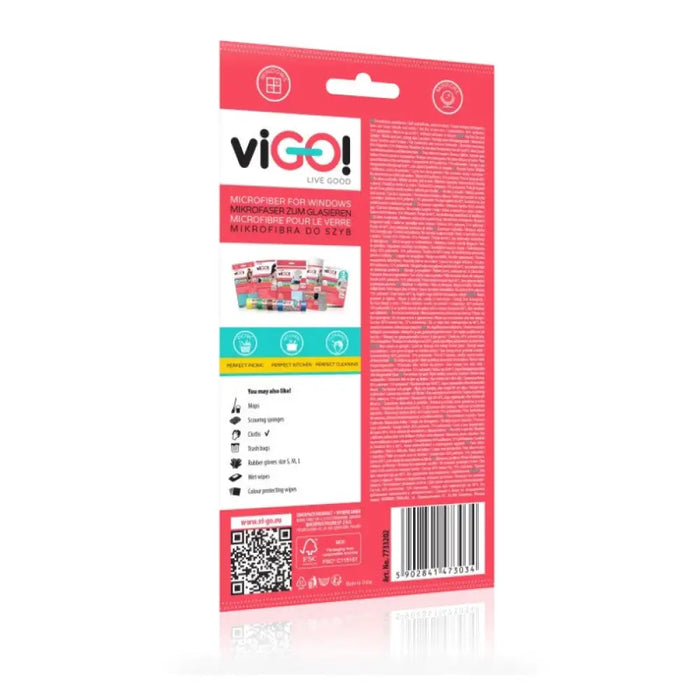МИКРОФИБЪРНA КЪРПA ЗА ПРОЗОРЦИ И ОГЛЕДАЛА PREMIUM VIGO