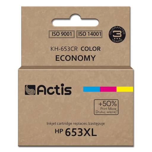 Мастило Actis KH-653CR (заменя HP 653XL 3YM74AE; Premium;