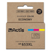 Мастило Actis KH-653CR (заменя HP 653XL 3YM74AE; Premium;