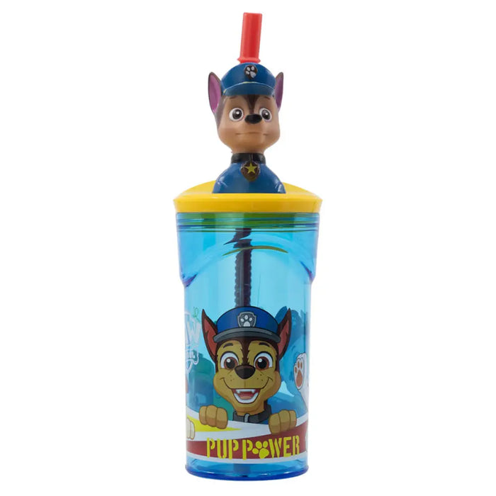БУТИЛКА СЪС СЛАМКА 3D 360 ML PAW PATROL MAXHOME