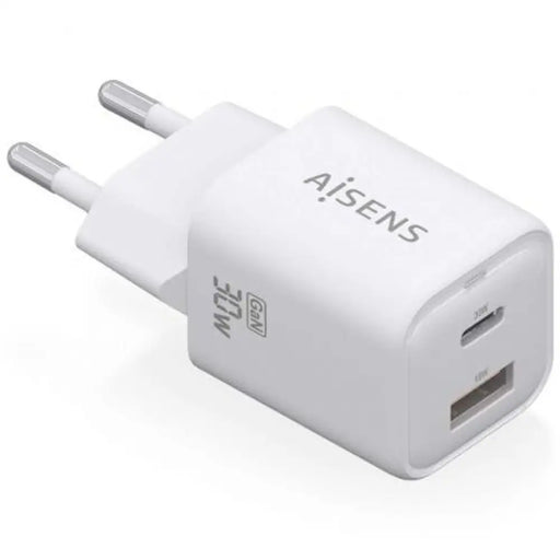 Зарядно за стена Aisens ASCH-30W2P020-W Бял 30 W (1 броя)