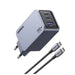 УНИВЕРСАЛНО ЗАРЯДНО УСТРОЙСТВО X757 220V 2xUSB-C 1xUSB A