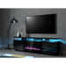 RTV EVA шкаф с електрическа камина 180x40x52 см черно/черно