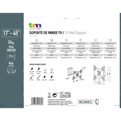 Поставка за телевизор TM Electron 26’’-40’’ 25 kg