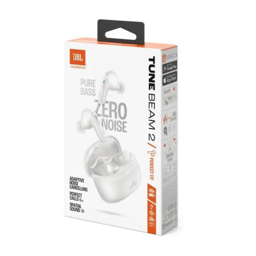 Безжични слушалки JBL Tune Beam 2 TWS Bluetooth 5.3 бели