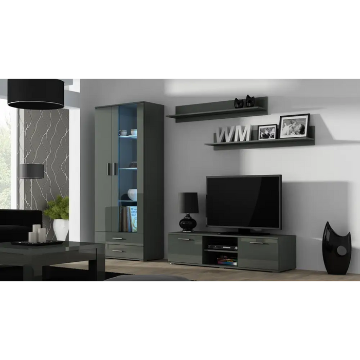 Стойка за телевизор Cama SOHO 140 сив/сив гланц