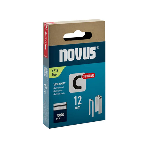 СКОБИ ЗА ТАКЕР ТИП 4 12 ММ NOVUS 1000 БРОЯ