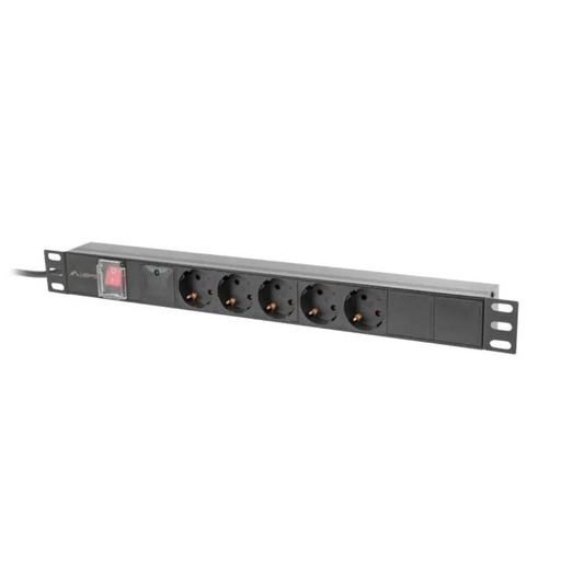 Lanberg разпределителен блок (pdu) 19’’ 1U 16a 2m 5x шуко