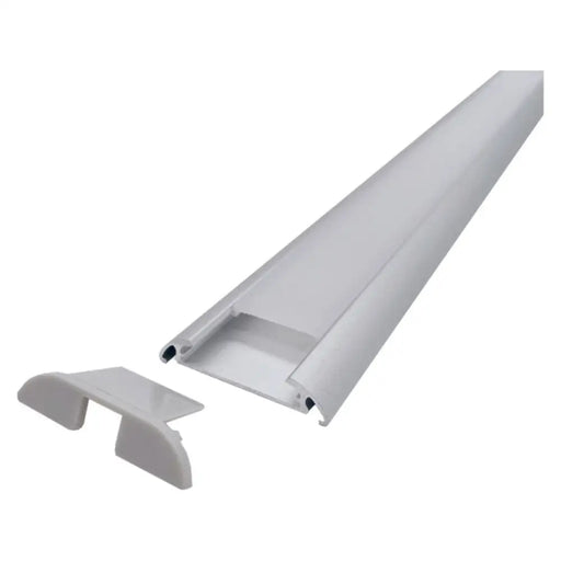 АЛУМИНИЕВ ПРОФИЛ ЗА LED ЛЕНТА ПОДОВ 3M С ОСНОВА ЗА 2 ЛЕНТИ