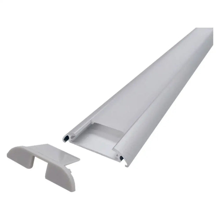 АЛУМИНИЕВ ПРОФИЛ ЗА LED ЛЕНТА ПОДОВ 3M С ОСНОВА ЗА 2 ЛЕНТИ