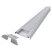 АЛУМИНИЕВ ПРОФИЛ ЗА LED ЛЕНТА ПОДОВ 3M С ОСНОВА ЗА 2 ЛЕНТИ