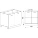 КУХНЕНСКИ ШКАФ ДОЛЕН РЕД С ДВЕ ВРАТИ И РАФТ IRIM 80X55X87