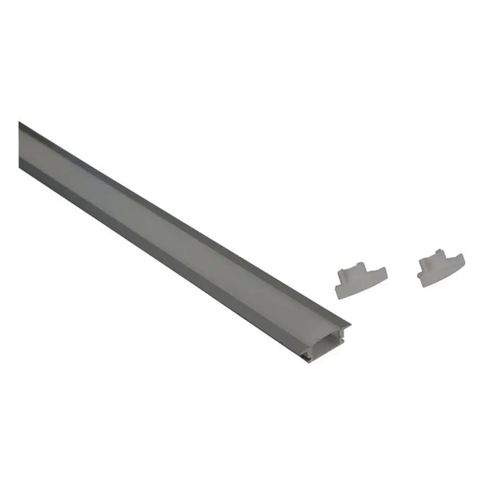 АЛУМИНИЕВ ПРОФИЛ ЗА LED ЛЕНТА ЗА ВГРАЖДАНЕ МАТ 1М D-IL