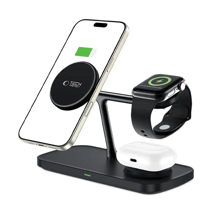 Безжично зарядно устройство Tech-Protect QI15W-A45 3 в 1