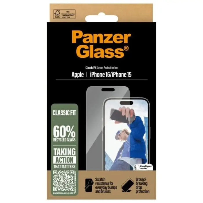 Стъклен протектор PanzerGlass iPhone 16 6.1’’ Classic Fit