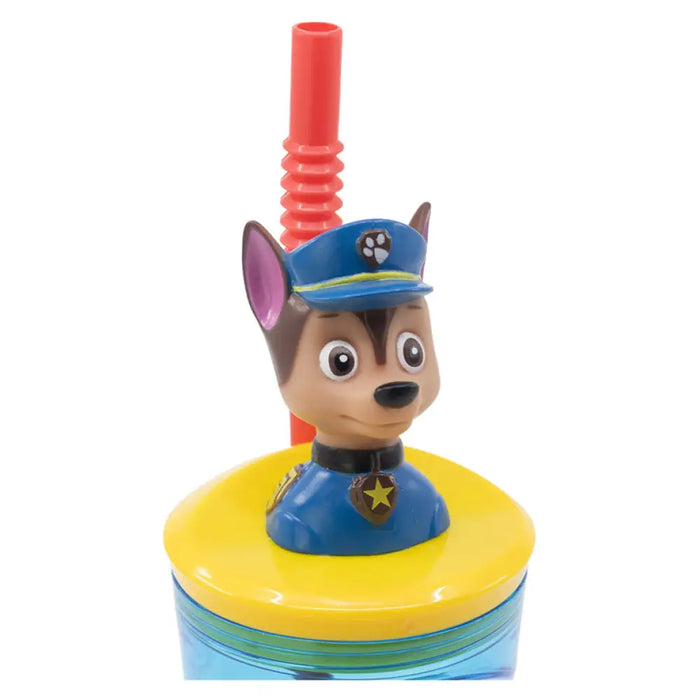 БУТИЛКА СЪС СЛАМКА 3D 360 ML PAW PATROL MAXHOME