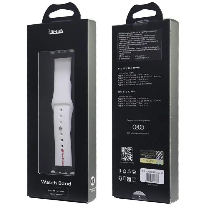 Силиконова каишка за часовник Audi Sport Red Logo за Apple