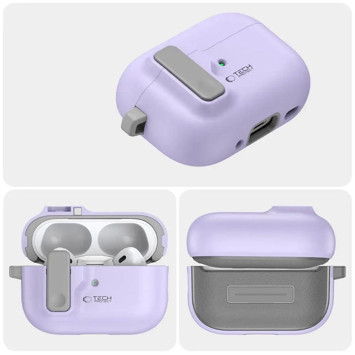 Тънък калъф Tech-Protect с карабинер за Apple AirPods Pro 1