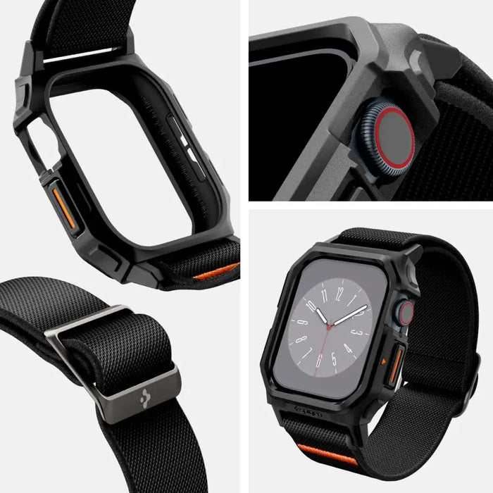 Каишка Spigen Lite Fit ’PRO’ за Apple Watch 10 46 мм - черна