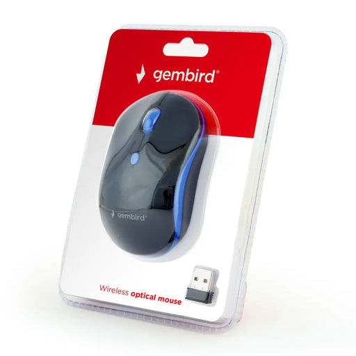 Оптична безжична мишка GEMBIRD MUSW-4B-03-B Черен/Син (1