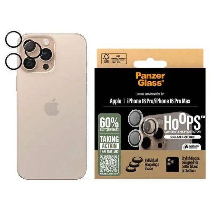 Прозрачен протектор за обектив PanzerGlass Hoops iPhone 16