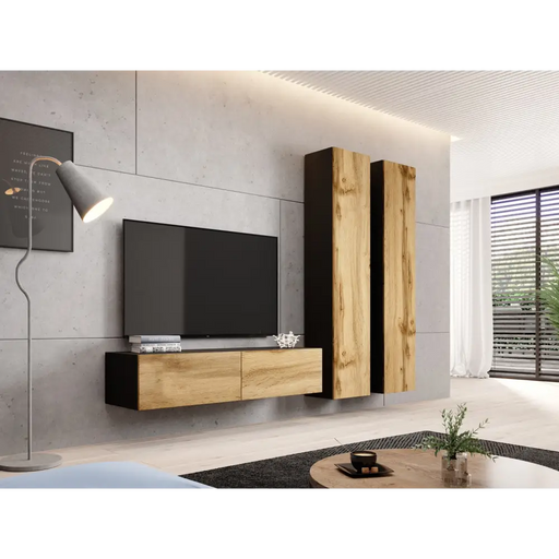 Холна гарнитура Cama ВИГО 9 черен/дъб вотан