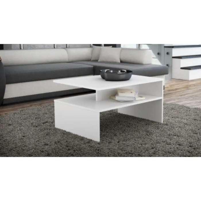 Topeshop ŁAWA BOSTON BIEL масичка за кафе/странична/крайна