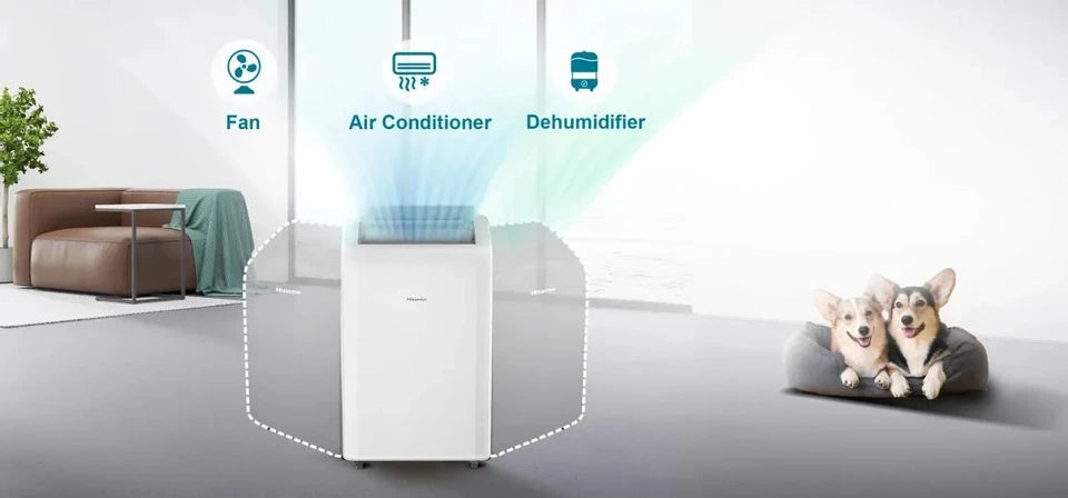 МОБИЛЕН КЛИМАТИК HISENSE APH12QC, 12000 BTU, ОТОПЛЕНИЕ/ОХЛАЖДАНЕ