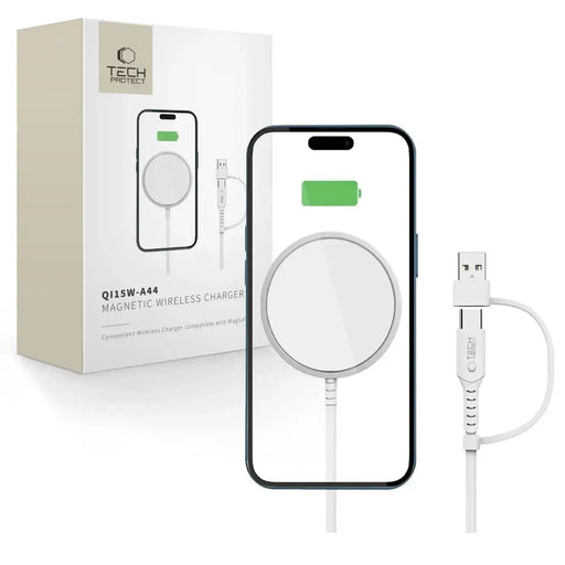 Магнитно безжично зарядно устройство Tech-Protect QI15W-A44