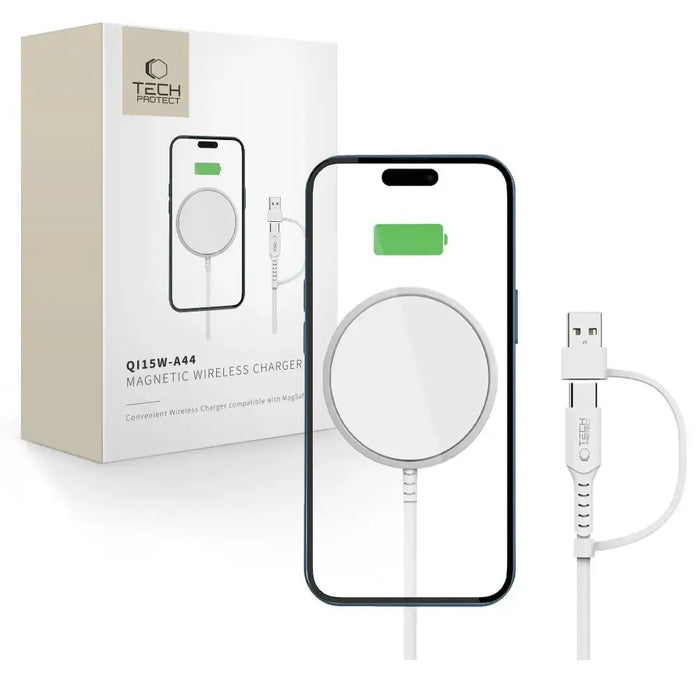 Магнитно безжично зарядно устройство Tech-Protect QI15W-A44