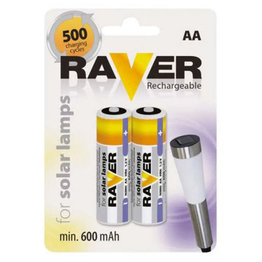 АКУМУЛАТОРНА БАТЕРИЯ ЗА СОЛАРН АА 600MAH 2 БР. БЛИСТЕР