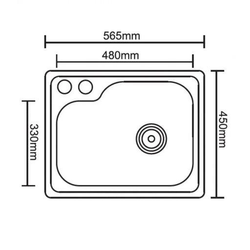 КУХНЕНСКА МИВКА INTER CERAMIC ICK D5645 56Х45Х20.5 СМ.