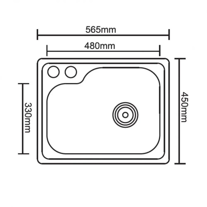 КУХНЕНСКА МИВКА INTER CERAMIC ICK D5645 56Х45Х20.5 СМ.