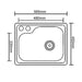 КУХНЕНСКА МИВКА INTER CERAMIC ICK D5645 56Х45Х20.5 СМ.