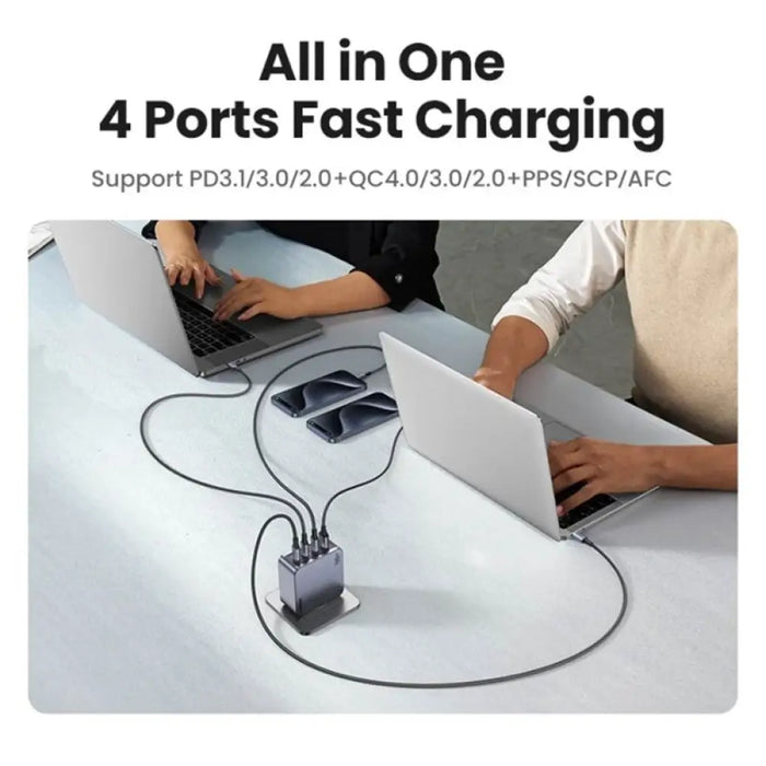 УНИВЕРСАЛНО ЗАРЯДНО УСТРОЙСТВО X763 220V 3xUSB-C 1xUSB A