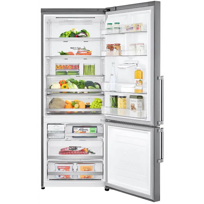 Хладилник с фризер LG GBF567PZCMB + Уред за готвене Tefal