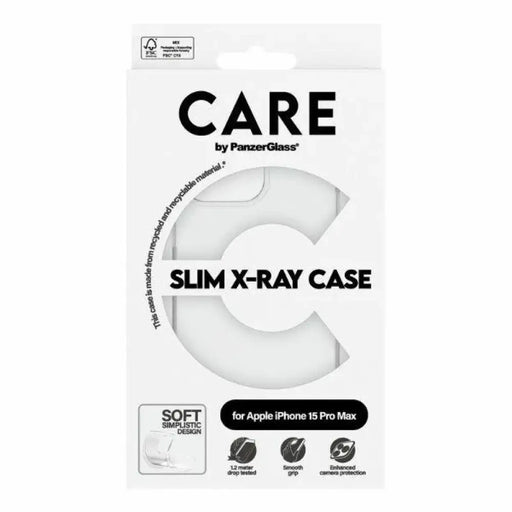 Тънък калъф CARE by PanzerGlass X-Ray за iPhone 15 Pro Max