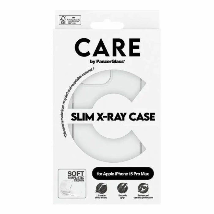 Тънък калъф CARE by PanzerGlass X-Ray за iPhone 15 Pro Max