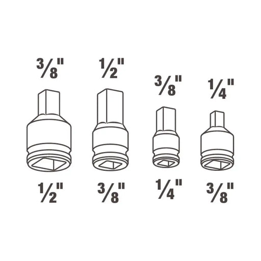 КОМПЛЕКТ ПРЕХОДНИЦИ ЗА ТРЕСЧОТКА KWB
