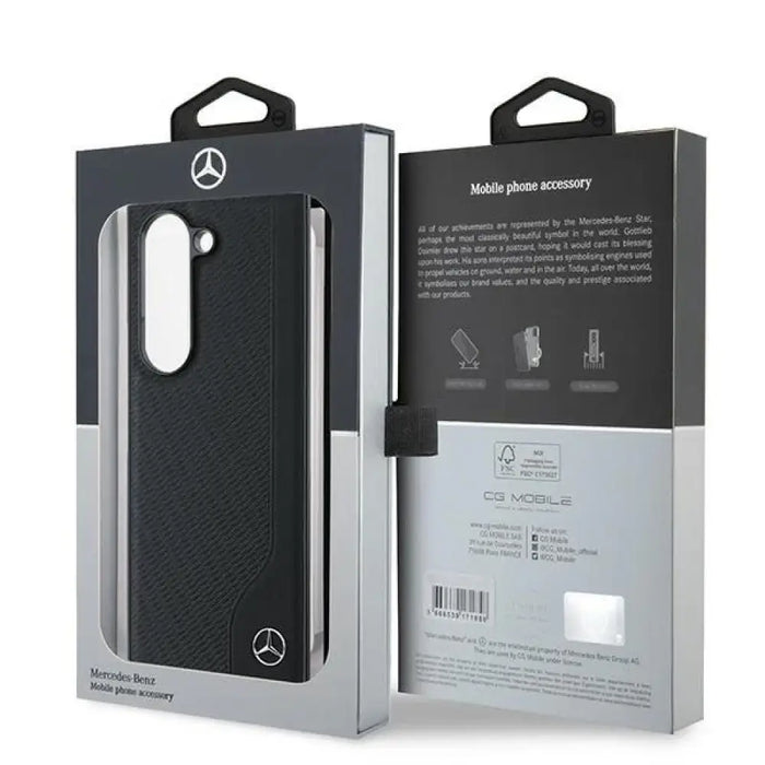 Кожен калъф Mercedes MagSafe имитация на дърво за Samsung