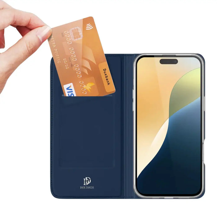 Калъф Dux Ducis Skin Pro за iPhone 16 с капак и слот