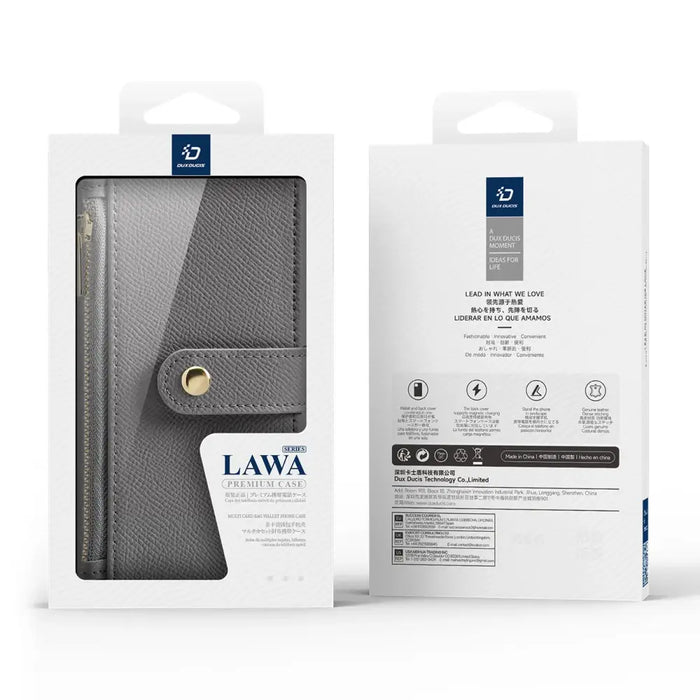Кожен калъф Dux Ducis Lawa за iPhone 16 Pro Max със свалящ