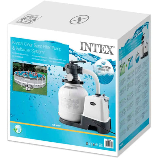 ФИЛТЪРНА ПОМПА С ПЯСЪК И СИСТЕМА ЗА СОЛЕНА ВОДА INTEX 26676