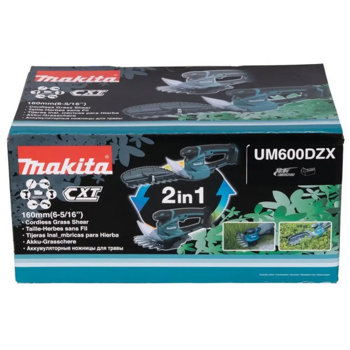 Акумулаторна ножица за трева Makita UM600DZX Черна,Синя 12 V