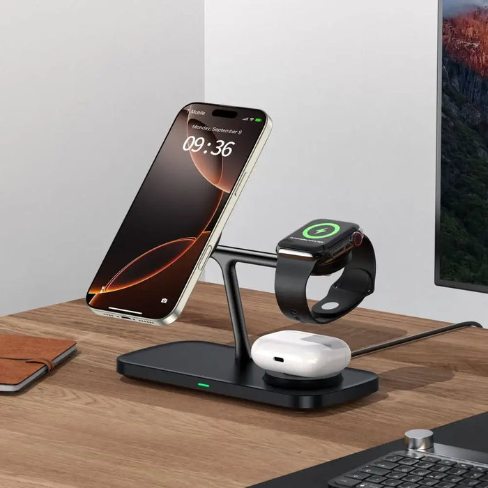 Безжично зарядно устройство Tech-Protect QI15W-A45 3 в 1