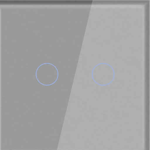 СТЪКЛЕН ПАНЕЛ ЗА ДВОЕН КЛЮЧ СИВ LUXON