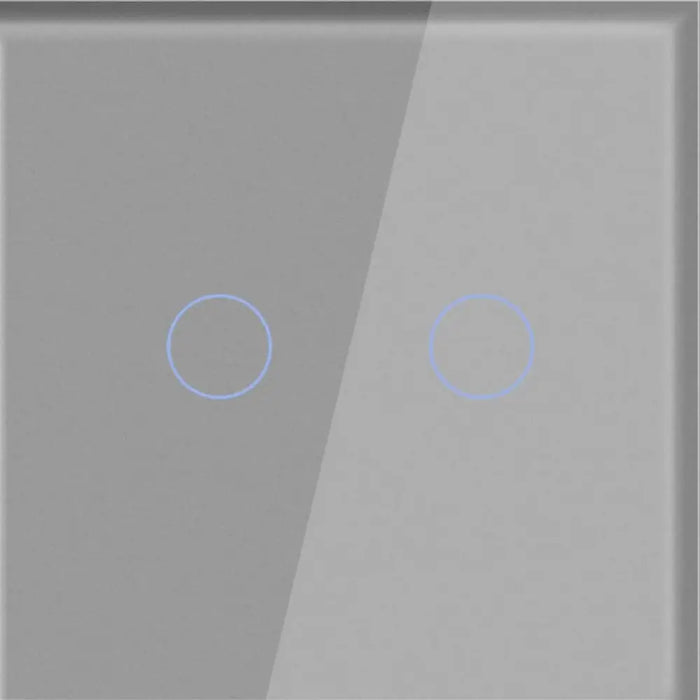 СТЪКЛЕН ПАНЕЛ ЗА ДВОЕН КЛЮЧ СИВ LUXON