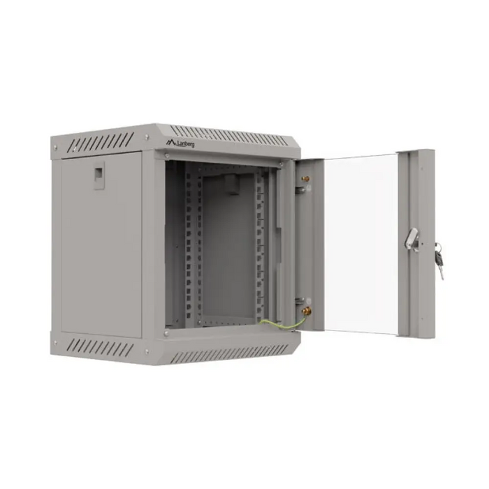 Шкаф Lanberg 10’’ за стенен монтаж 6U/300x300 (плосък
