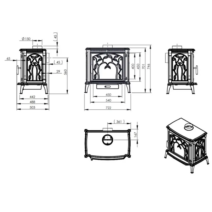 КАМИНА NORDFLAM ARICA 11 KW